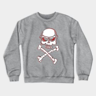 No Passage Skull Crossbones Danger Warning Hazard Bones Risk Crewneck Sweatshirt